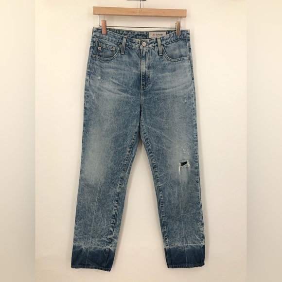 AG 28x29 Phoebe Vintage High Waist Tapered Leg Bohemian Boho Jeans the - Picture 2 of 10